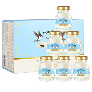 【自营】泰国双莲高浓度木糖醇4%即食燕窝孕妇营养品75ml*6瓶送礼