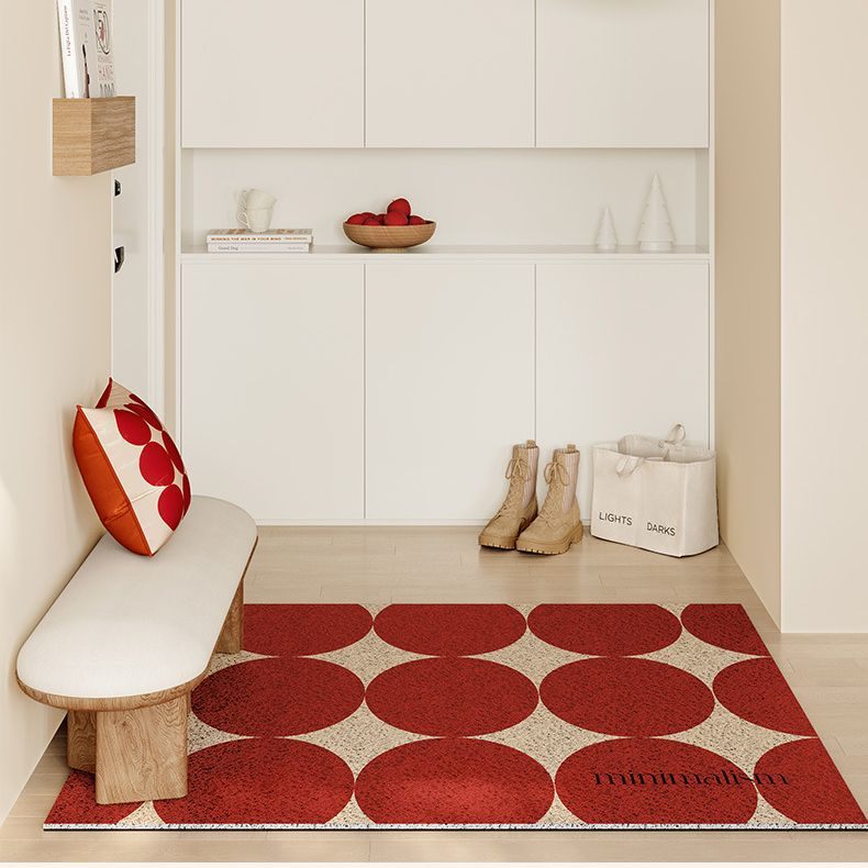 喜结良缘入户地垫结婚喜庆圈地脚垫家用裁剪耐脏进门丝垫玄关可