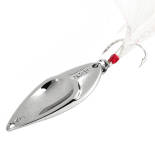 巨洋宽嘴鱼蝮蛇亮片路亚饵远投羽毛三本钩假饵翘嘴专用鲈鱼必杀