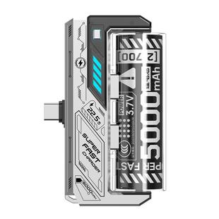 新款21700电池可换弹夹充电宝小型迷你胶囊小巧便携移动电源自带双接口22.5w快充旅行3C认证可上飞机高铁