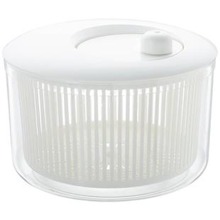 霜山日本进口蔬菜脱水器水果沙拉甩水神器手动甩菜器沥水洗菜篮