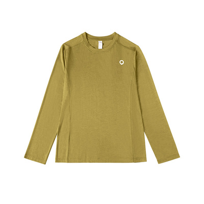 lireason儿童美利奴羊毛长袖t恤