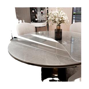 大理石圆桌贴膜餐桌台面保护膜桌面专用耐高温防烫透明桌垫水晶膜