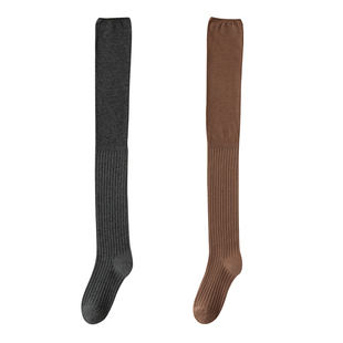 过膝袜堆堆腿套长筒袜防滑长靴袜子高筒袜女纯棉春秋冬显瘦长腿袜