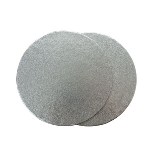 银色加高蛋糕打桩垫片双面防水支撑底托垫 6/8寸多层蛋糕包边垫板