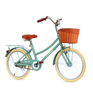 凤凰公主儿童自行车6-12岁复古女孩中学通勤小学女生脚踏车筐单车