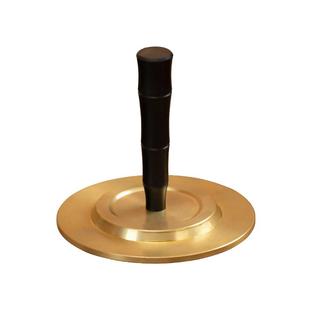 加大号8cm铜香灰压打香篆用品平香灰工具打拓灰押香道馆用具器具