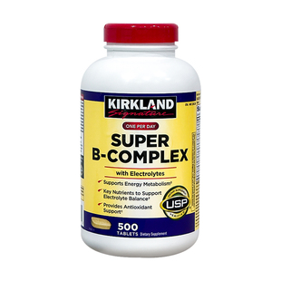 美国直邮Kirkland Super B-Complex柯克兰成人复合维生素B族500片