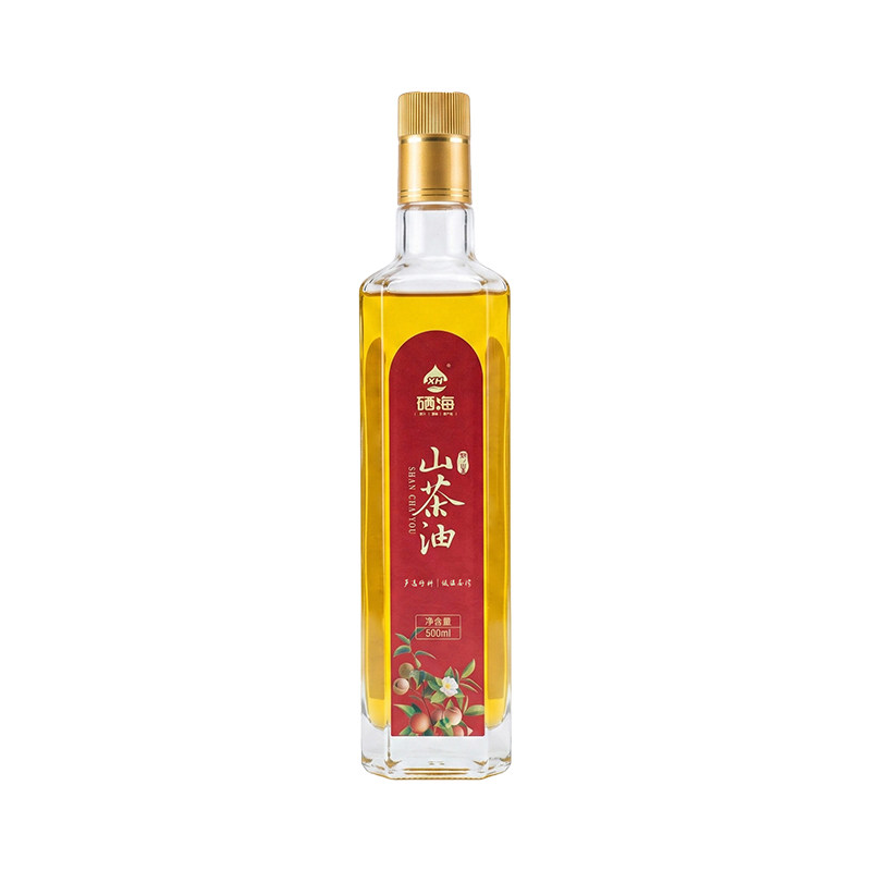 硒海野生山茶油500ml一级冷榨烹饪凉拌健康山茶籽食用油官方正品
