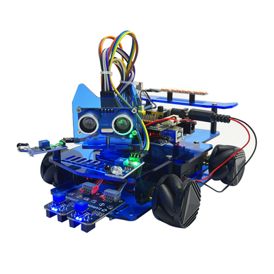 Arduino四驱智能小车套件 语音识别蓝牙控制全向纳姆轮图形化编程