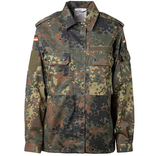 德国德军原品户外丛林斑点BDU战术作战训练夹克衬衣衬衫上衣外套