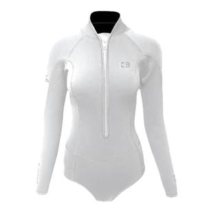 BESTDIVE潜好隐形自由潜湿衣女神2-3MM超弹比基尼长袖连体潜水服