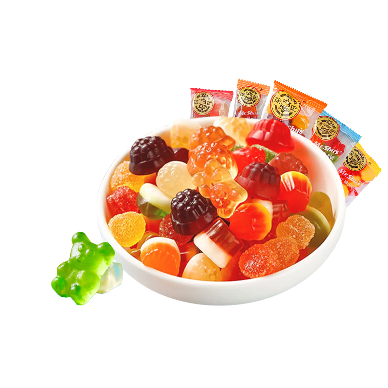 徐福记官方旗舰店软糖qq糖混合水果味糖果零食散装果汁橡皮糖包装