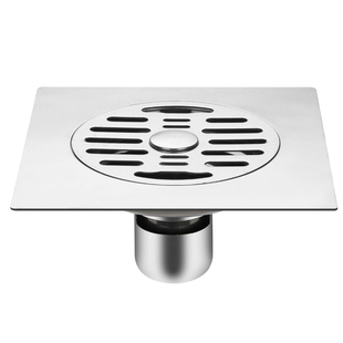 室外庭院304不锈钢大排量地漏防臭器15CM浴室卫生间110管160管径