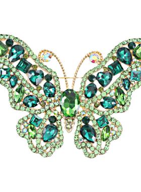 奢华大号蝴蝶胸针高档女胸花别针秋冬大衣装饰设计感小众固定衣服