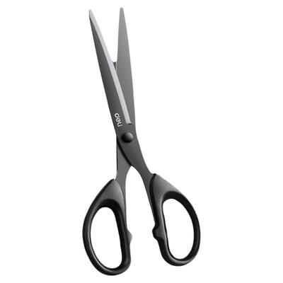 得力黑刃剪刀不锈钢家用办公用品