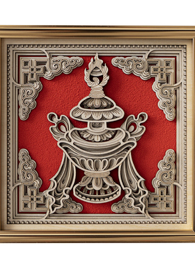 梯木叠雕-宝瓶创意摆件乔迁礼品