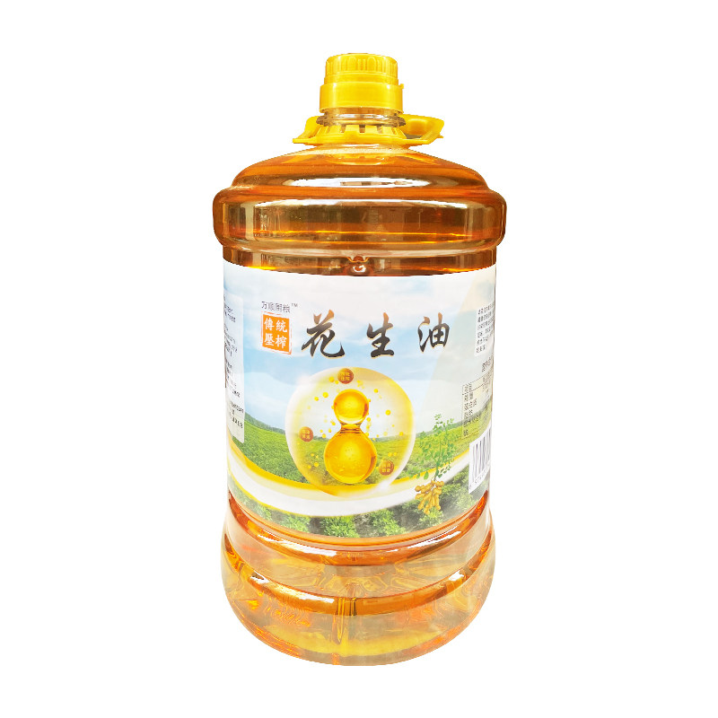 广东湛江茂名特产花生油农家自榨纯正古法鲜榨一级食用花生油家用