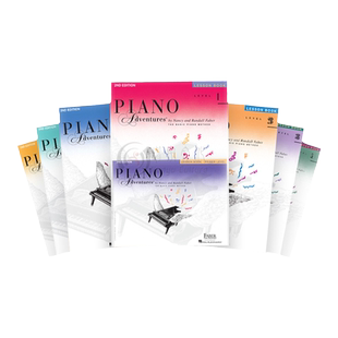 钢琴基础教材 菲伯尔 课本 入门级到5级 全套共八卷 海伦德原版乐谱书 Faber Piano Advantures Leson Book