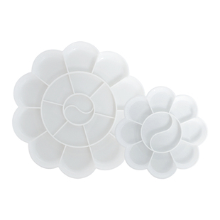 梅花颜料调色盘大号调色板水彩水粉丙烯油画美术专用画画小号水桶