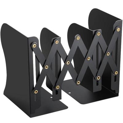 加厚金属伸缩书立带笔筒大容量