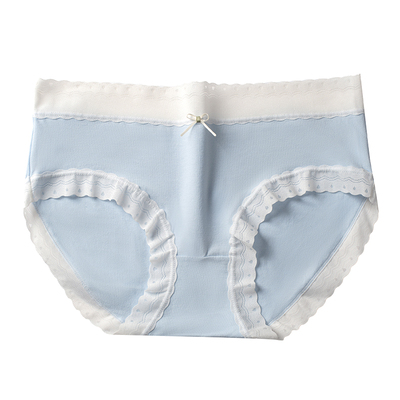 蝶安芬纯棉内裤女2025新款7A级弹力大码桑蚕丝中腰女士全棉三角裤