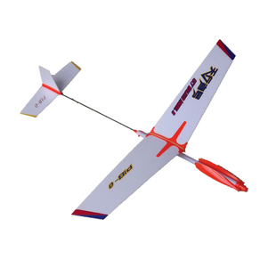 小天巡者号P１B０天行者升级版橡筋动力飞机航模国赛手抛滑翔飞机