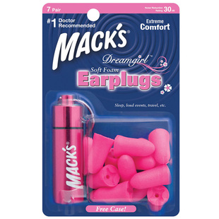 美国mack’s降噪隔音耳塞睡觉防噪音睡眠学习静音呼噜女士学生