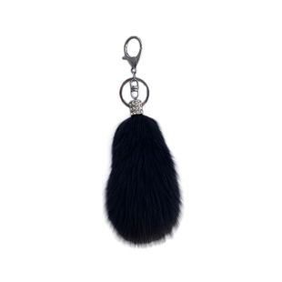 真狐狸毛钥匙挂件毛球饰品电动车汽车钥匙扣吊坠毛绒尾巴包包挂饰