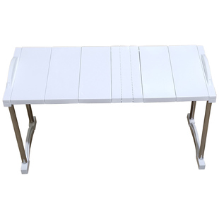 升级款可伸缩厨房橱柜衣柜置物架隔板层架可叠加桌面收纳架隔层架