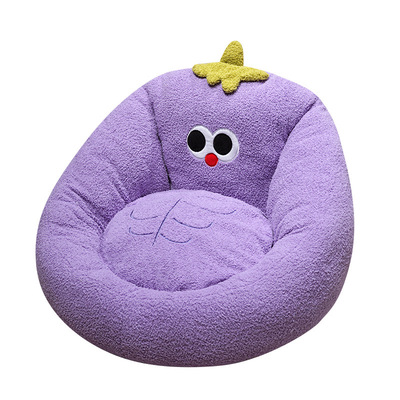 大眼仔茄子坐垫蒲团榻榻米沙发床上懒人大沙发地上坐墩靠垫枕软包