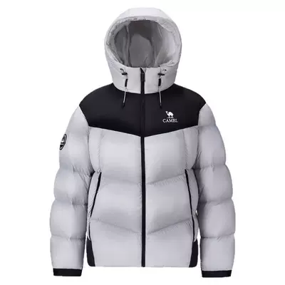 迪丽热巴同款骆驼火山PRO鹅绒服2025新款羽绒服男女冬季加厚外套