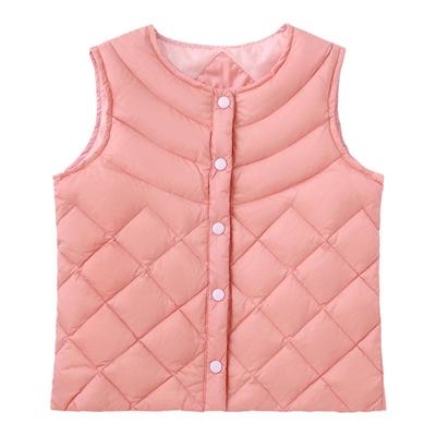 新款轻薄洋气秋冬中大童羽绒马甲