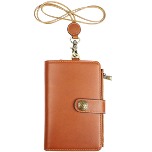 真皮护照包男女多功能钱包卡包一体收纳包牛皮挂脖登机旅行证件包