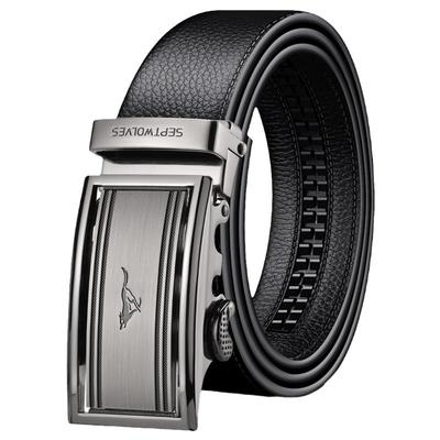 男士腰带年轻人高档真皮自动扣