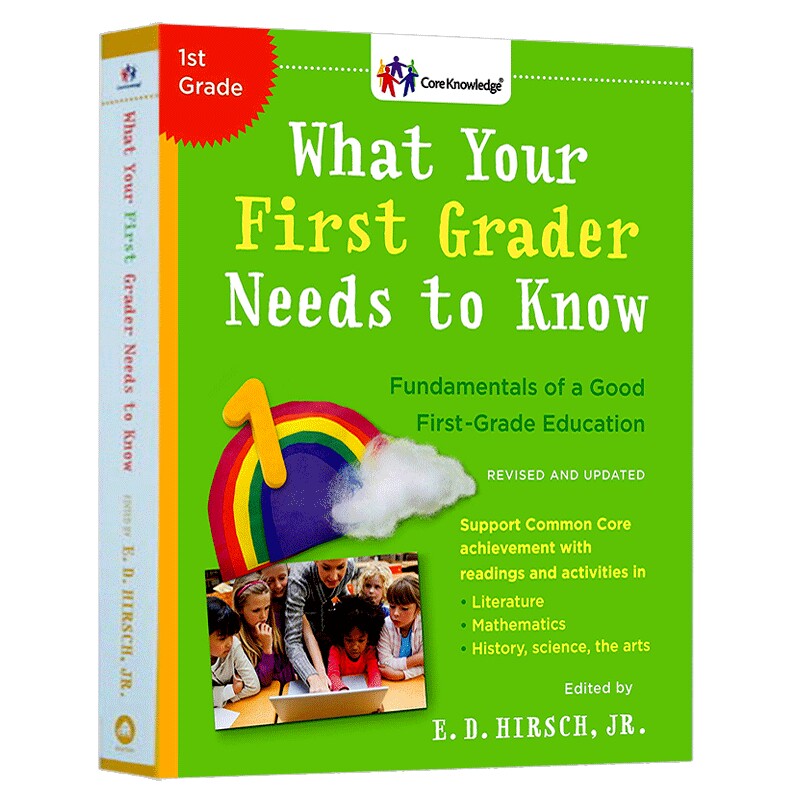 一年级全科核心知识英语读本 英文原版 What Your First Grader Needs To Know 小学教辅书籍 家庭教育经典图书
