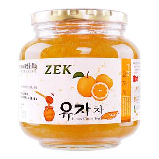 韩国进口零食品ZEK蜂蜜柚子茶冲饮果味茶泡水喝早餐面包涂抹果酱