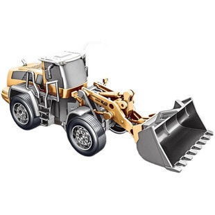 钢力威合金铲车工程车儿童玩具压路车滑行叉车铲雪推土机模型男孩