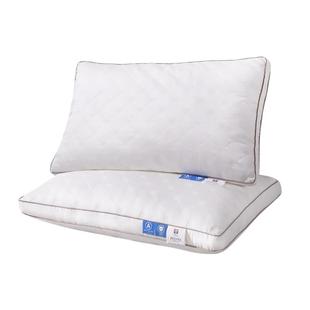 富安娜A类贡缎抗菌枕头不塌陷不变形家用酒店枕芯男女单个礼盒装