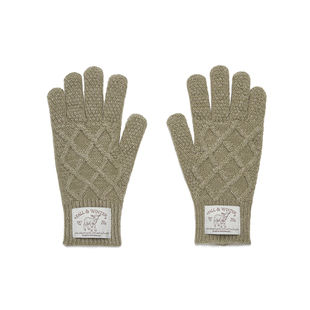 RockfishWeatherwear冬季户外骑行保暖可触屏复古菱形绞花手套