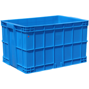 575-350塑料周转箱640*420*360胶框食品箱子养鱼养龟箱大号带盖