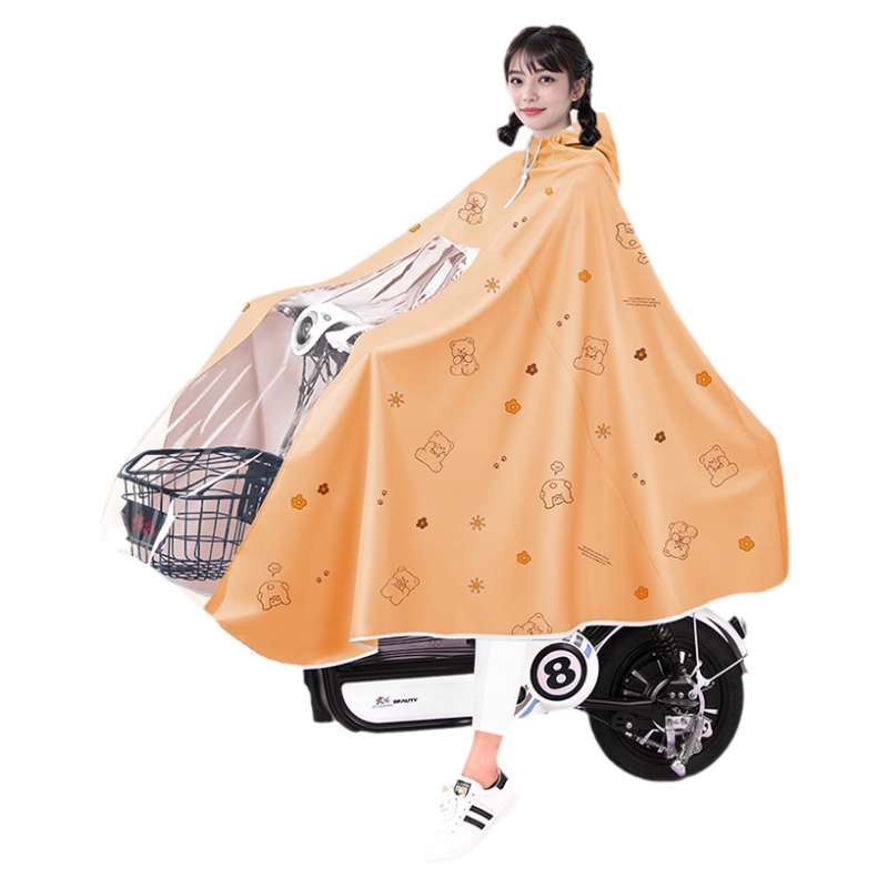 雨衣单人电动电瓶车小清新雨披女雨披/雨衣