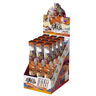 火影忍者盲盒笔第五弹5代四4正版卡游隐藏羁绊款联名笔记1整盒黑笔中性笔文具圆珠签字高颜值学习用品按动笔