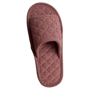 秋冬季情侣居家家居室内软底防滑颗粒布底拖鞋不伤地板静音无声女