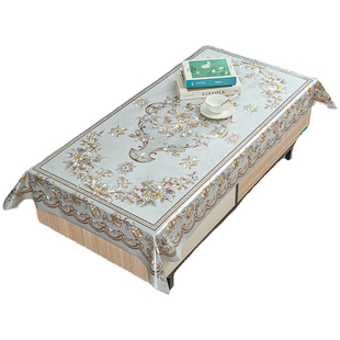 茶几桌布 防水防油防烫免洗餐桌布长方形家用塑料PVC欧式网红台布