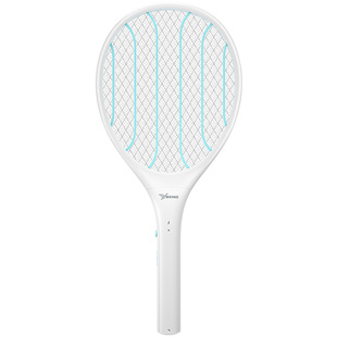 雅格电蚊拍充电式家用强力电池安全强力LED灯灭苍蝇拍电打蚊子拍