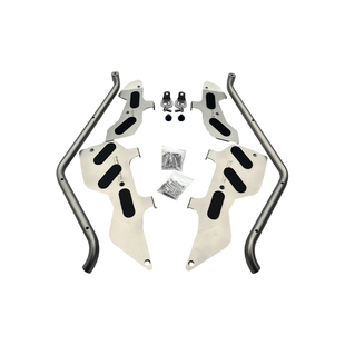 适用雅马哈nmax155护杠保险杠防摔杠博奥达脚踏射灯支架改装配件