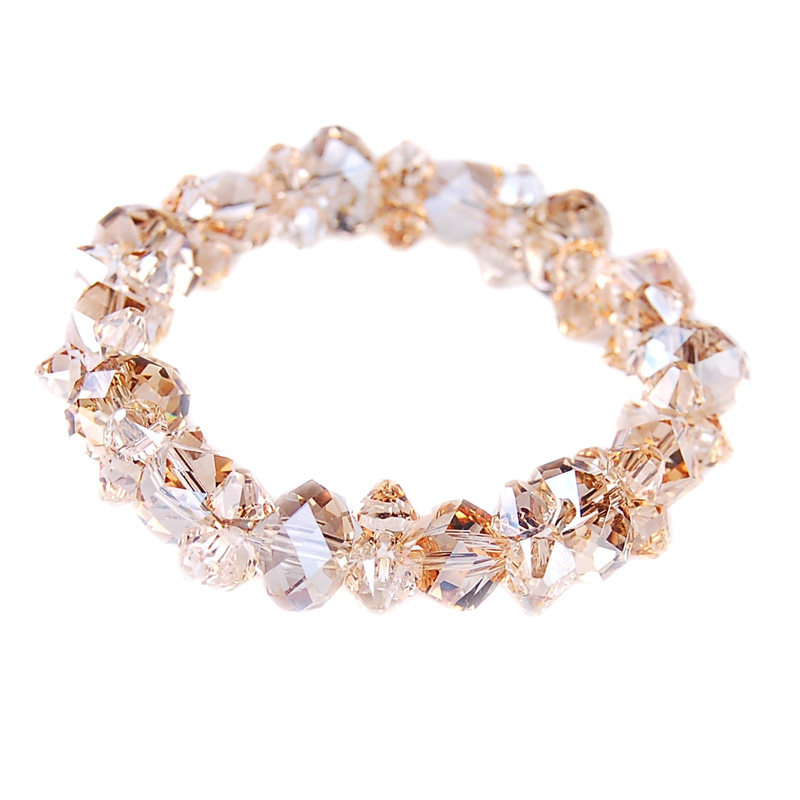 情人节礼物闪亮奥地利水晶时尚小众手链手镯串女韩版首森系饰品礼