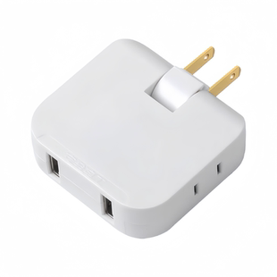 超薄转换插头沙发后插座转换器靠墙缝隙旋转折叠插头扩展器一转三