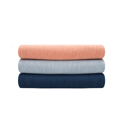 纯色竹节棉春夏t恤针织宝宝布料